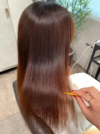 セミロング カラー ナチュラル透明感🌱 小山美樹子のヘアスタイル