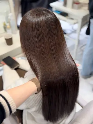 ロング 神戸で縮毛矯正/髪質 改善/お任せくださいのヘアスタイル