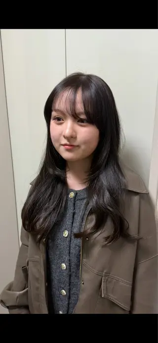 ロング カラー/パ ーマ/松野和志のヘアスタイル