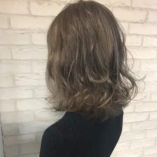 ミディアム カラー SALOWIN三軒茶屋店所属・髪質改善/艶髪 やまなかのヘアスタイル
