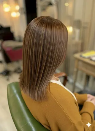 ロング 新宿御苑/艶髪カラー 髪質改善/山口のヘアスタイル