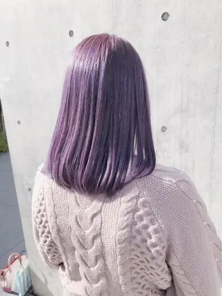 ミディアム カラー ブリーチなしカラー/ 髪質改善　　佐藤 豪のヘアスタイル