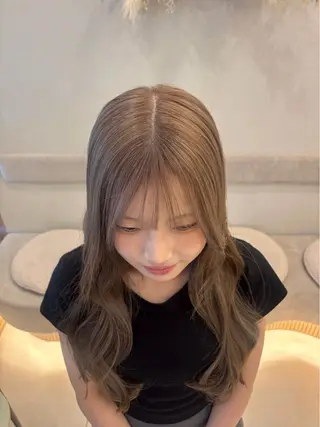 ロング カラー 梅田美容室 山崎海波のヘアスタイル