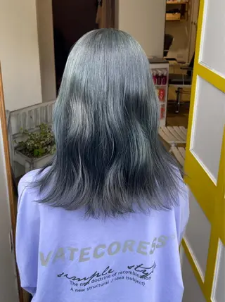 ミディアム カラー 大人可愛い透明感🌟 小顔・韓国髪🌟野中のヘアスタイル