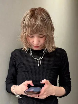 ミディアム カラー Daisy🎀【福岡 美容室】chiakiのヘアスタイル