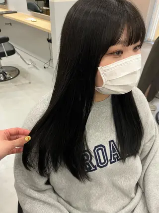 ロング 神谷 夏帆のヘアスタイル
