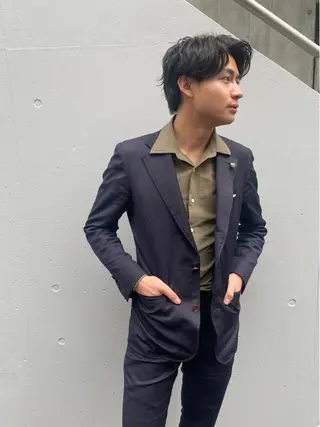 メンズ アイブロウ les baladins du miroir所属・🍃YURI 🍃のヘアスタイル