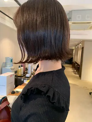 ショート カラー 透明感/オリーブ/ グレージュ/YUKAのヘアスタイル