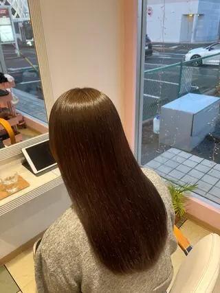 ロング カラー ベージュカラー⌇﻿ くびれヘア.𐙚心音のヘアスタイル