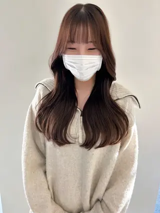 セミロング 韓国🇰🇷ボブ✂︎ レイヤー✂︎三吉明人のヘアスタイル