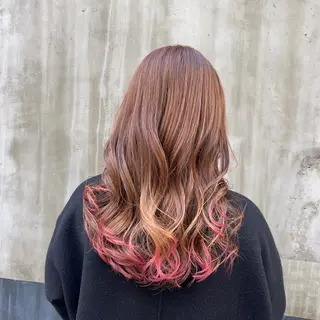 セミロング カラー 🍇おぐら めぐみ🍇のヘアスタイル