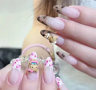 ネイル By moonネイル 🌷ワンホン/韓国風のネイルデザイン