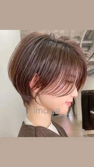 ショート 🌙透明感カラー／ 丁寧施術｜松本のヘアスタイル