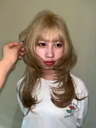 ミディアム なじませエクステ🍒 Haruka💝のヘアスタイル