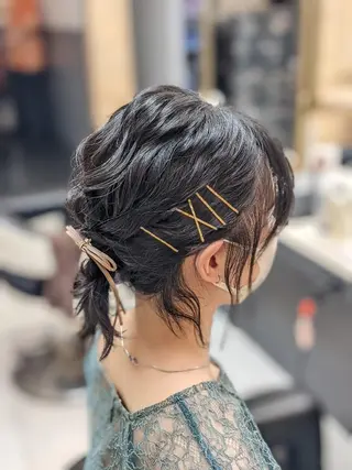 ショート ヘアアレンジ ヘアセット✨髪質改善 ✨臼井直子のヘアスタイル