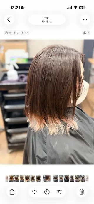 セミロング コンパス所属・🏆美髪矯正/ハイト ーン🪽erinaのヘアスタイル