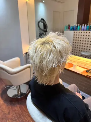 ショート メンズ ORANGE POP _HIBIKIのヘアスタイル