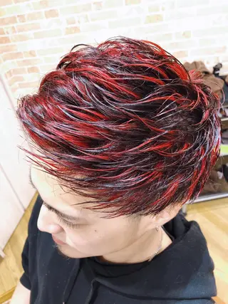 ショート カラー メンズ 大山 亮　　【髪質改善】のヘアスタイル