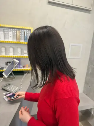 ミディアム カラー 誰よりも丁寧なカット 🍀小林輝のヘアスタイル