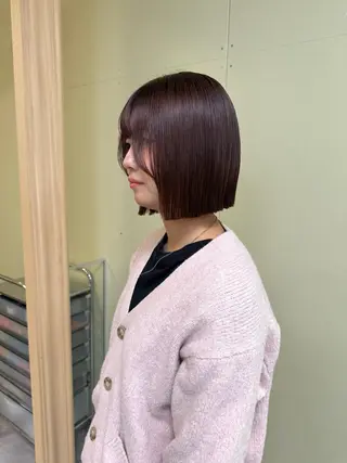 ショート カラー 伶風/ボブ/ ヘーゼルベージュのヘアスタイル