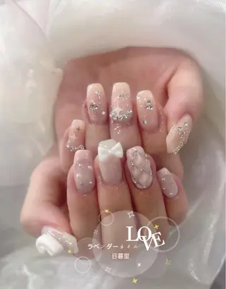 ネイル ラベンダー💖日暮里 ルル💖ネイルのネイルデザイン