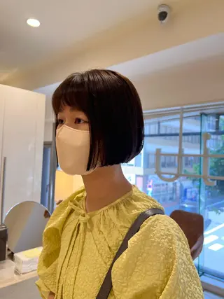 ショート ぷつっとボブ/ 似合わせ🥀原ちひろのヘアスタイル