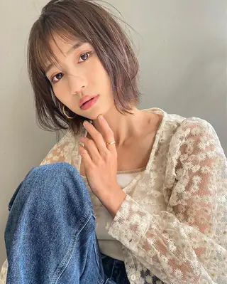 ショート カラー reverie【レヴリー】所属・夜23時まで予約🉑 reverieあきらのヘアスタイル