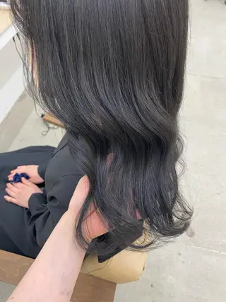 セミロング カラー 🌼透明感艶カラー オリーブ🌼河村咲のヘアスタイル