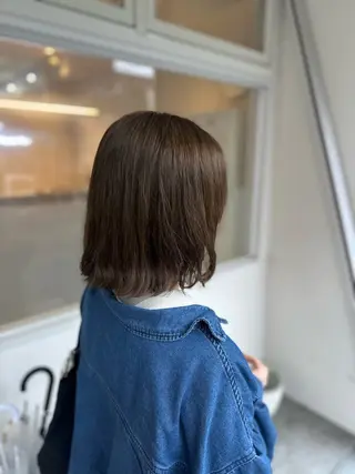 ミディアム カラー Agu hair noman マナのヘアスタイル
