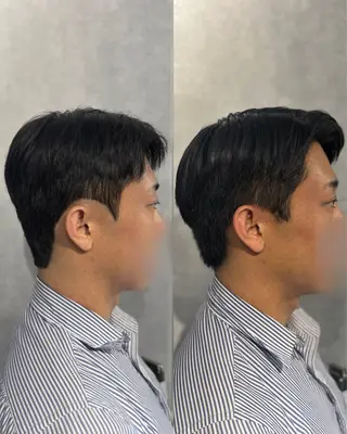 ショート パーマ メンズ 韓国メンズヘア/ ダウンパーマ/歩夢のヘアスタイル