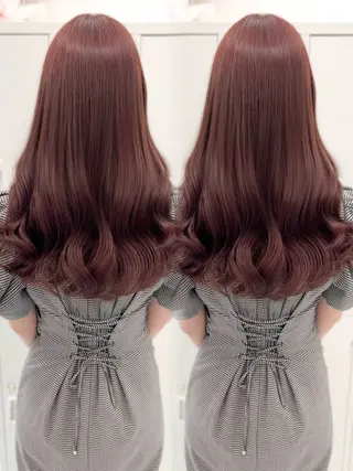 セミロング カラー 盛れる顔周り🤍渋谷 Risa🎀のヘアスタイル