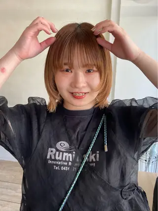 ショート カラー ヘアアレンジ ⌇ROMEO京橋店⌇ 鎌谷明星🪷のヘアスタイル