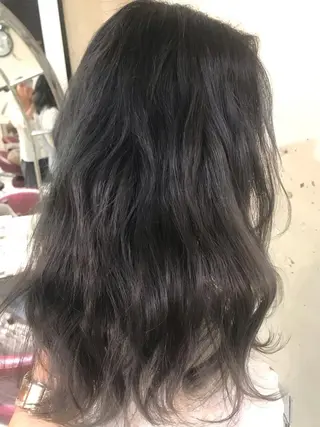 セミロング カラー パーマ ヘアアレンジ メンズ キッズ ネイル マツエク・マツパ サロウィン柏所属・神山 昌子のヘアスタイル