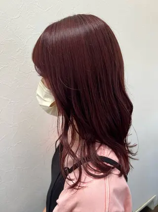 セミロング カラー Lapel green所属・Lapelgreen 森町 / AOIのヘアスタイル