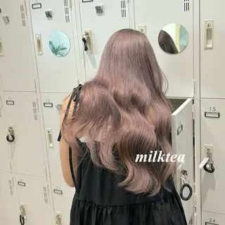 ロング カラー ピンクカラー🎀/ ミルクティー🍼花音のヘアスタイル