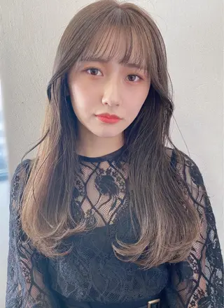 セミロング レイヤー/顔周り 田山　穂波のヘアスタイル