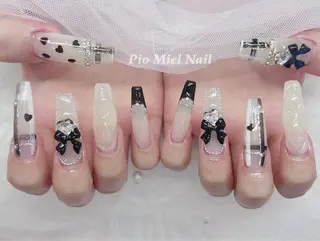 ネイル momo 長さだしのネイルデザイン