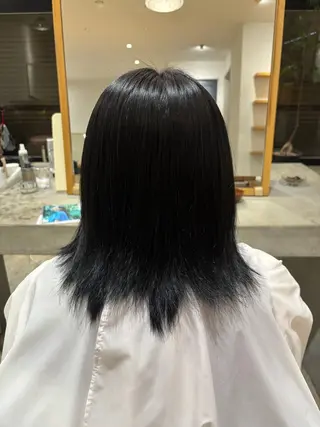 ミディアム カラー NAVY/ Miharuのヘアスタイル