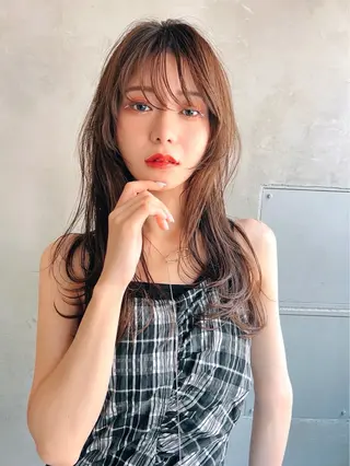 セミロング 透明感カラー💙 髪質改善✨タイガ✨のヘアスタイル