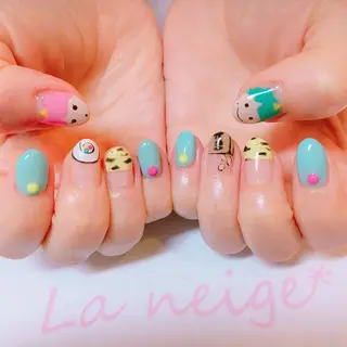 ネイル La neige* yuki 🥯🍑のネイルデザイン