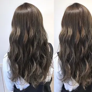ロング カラー スナコザワ レナのヘアスタイル