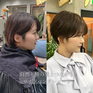 ショート カラー U-fuショート 伊藤拓海のヘアスタイル