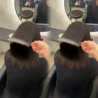 ロング カラー ヘアアレンジ 新宿 /髪質改善/ 縮毛矯正/ヒュウガのヘアスタイル