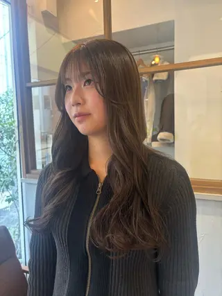 ロング カラー 中村 紀香のヘアスタイル