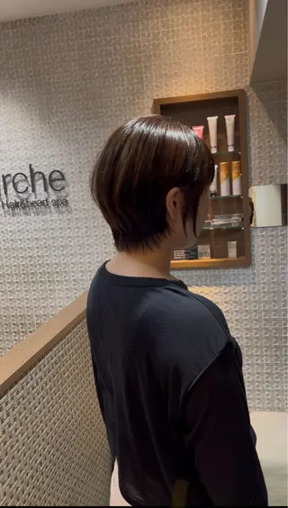ショート 👑毛流れ、艶髪◉ 縮毛矯正錦糸町ヒガシのヘアスタイル
