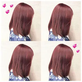 ミディアム カラー 韓国ヘア得意❤︎森澤 悠佳のヘアスタイル