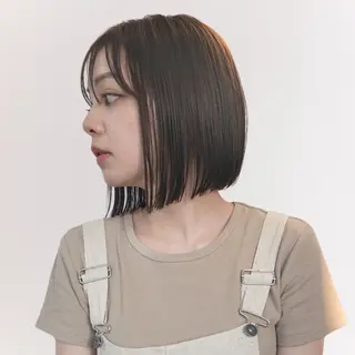 ショート カラー ブリーチなしWカラー レイヤー/KOHNOのヘアスタイル