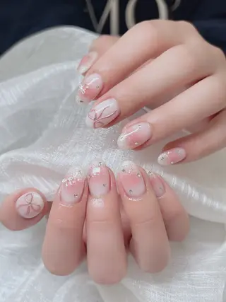 ネイル 🎀PG🩵 ネイルサロンのネイルデザイン