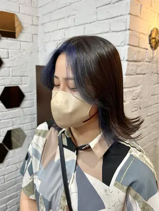 カラー 艶髪カラー/レイヤ ー支持No.1renのヘアスタイル