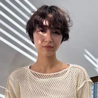ショート カラー riffdesign labo帝塚山/竹井のヘアスタイル
